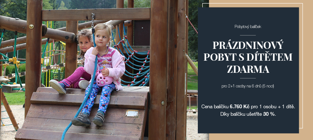 Prázdninový pobyt s dítětem zdarma
